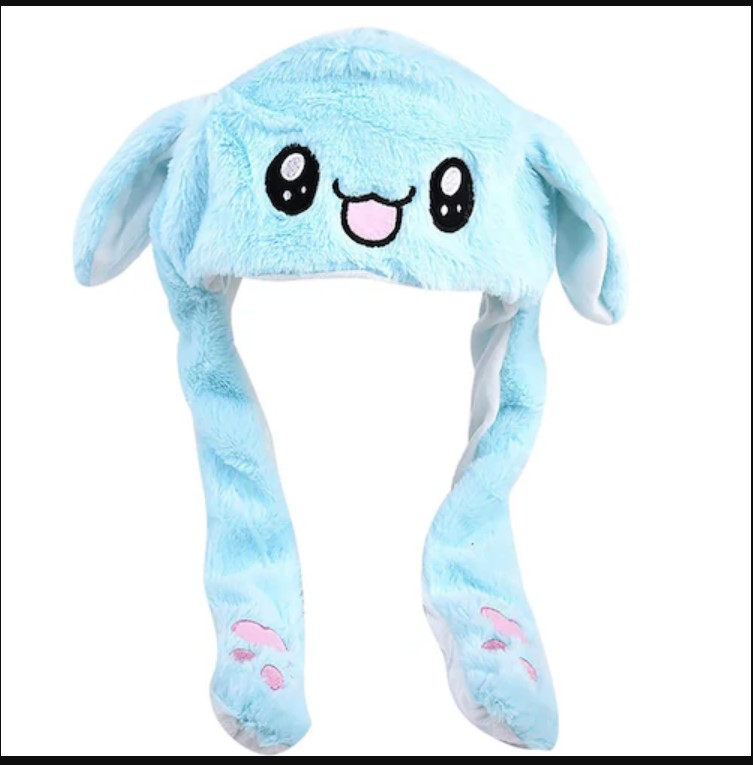 Gorro con luces celeste