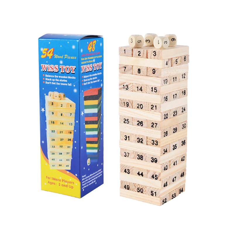 JENGA CON NUMEROS GRANDE